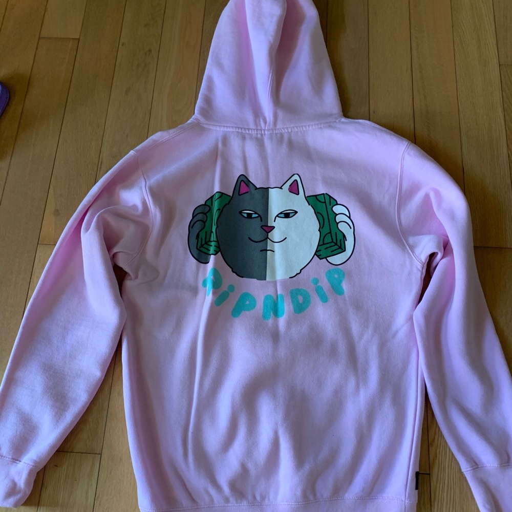 Pink Rip-n-dip Hoodie - Picture 4 of 5